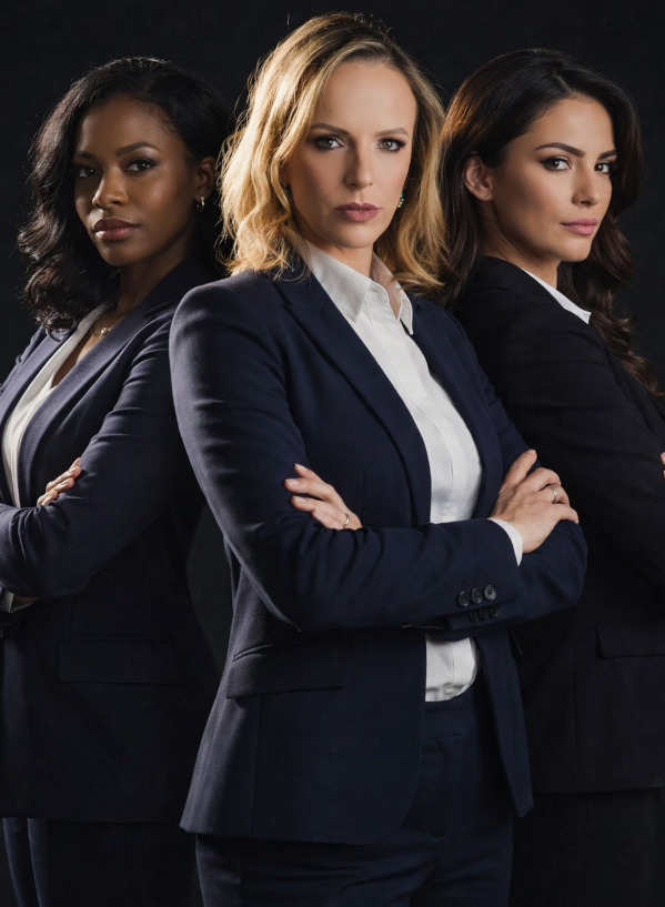 Mulher confiante e segura